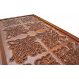 Backgammon carved wooden (oak), model "RND-103"