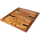 Backgammon carved wooden (oak), model "ND-004BL"